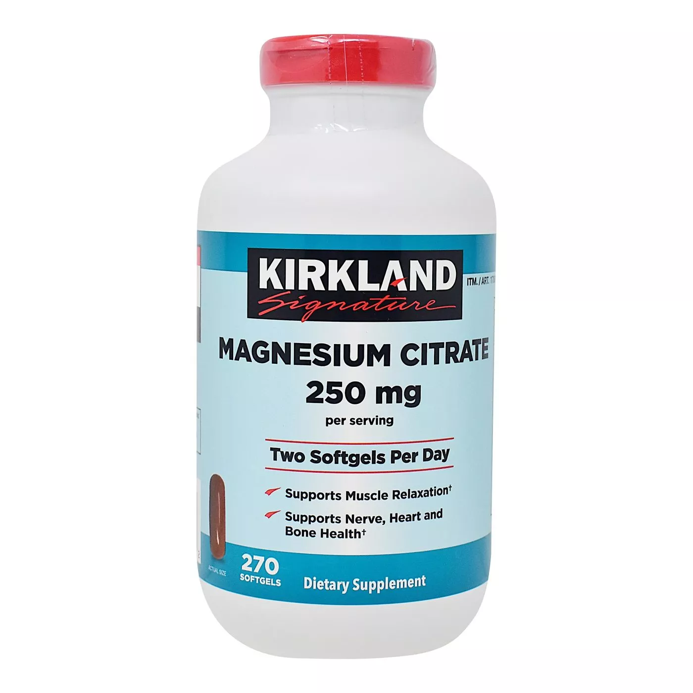 Kirkland Signature Magnesium Citrate - 270 Softgels 