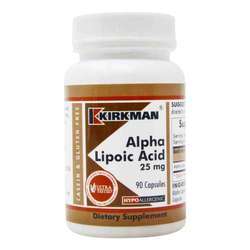 Kirkman Labs Alpha Lipoic Acid, Hypoallergenic - 25 mg - 90 Capsules