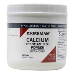 Kirkman Labs Calcium With Vitamin D Powder, Hypoallergenic - 8 oz (227 g)