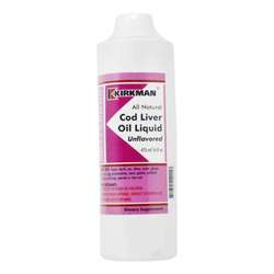 Kirkman Labs Cod Liver Oil, Unflavored - 16 fl oz (473 ml)