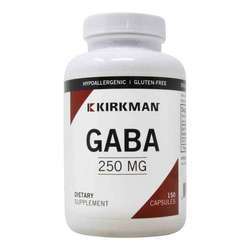 Kirkman Labs GABA 250 Mg, Hypoallergenic - 150 Vegetarian Capsules