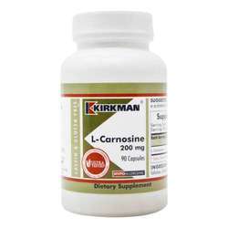 Kirkman Labs L-Carnosine 200 Mg, Hypoallergenic - 90 Capsules