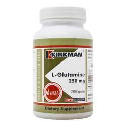 Kirkman Labs L-Glutamine 250 Mg, Hypoallergenic - 250 Capsules