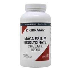 Kirkman Labs Magnesium Biglycinate Chelate, Hypoallergenic - 250 Capsules