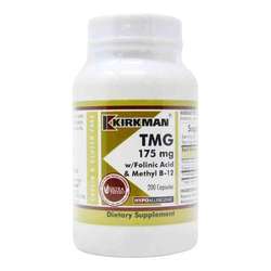Kirkman Labs TMG with Folinic Acid and Methyl B12 - 200 Capsules