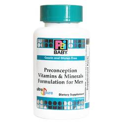Kirkman Labs P2i Baby Preconception Vitamins  Minerals Formulation for Men - 120  Capsules