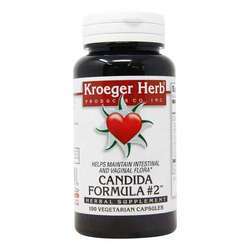 Kroeger Herb Candida Formula #2 - 100 Vegetarian Capsules