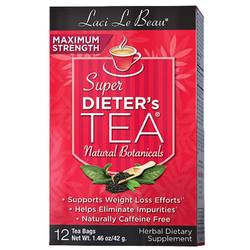 LACI LE BEAU最大力量超级Dieter's Tea，原始-12茶袋