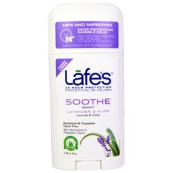 Lafe的天然身体护理弯曲粘性除臭剂，薰衣草-2.5盎司