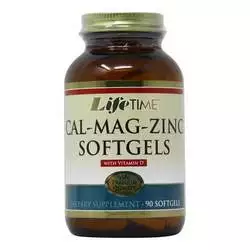 LifeTime Calcium Magnesium Zinc with Vitamin D - 90 Softgels