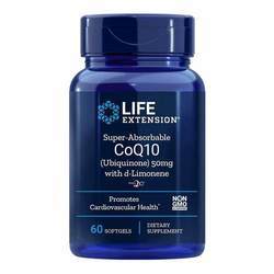 延寿超级可吸收CoQ10与d-柠檬烯50毫克- 60软凝胶