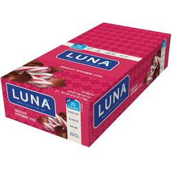 Luna Bars Whole Nutrition Bar for Women, Chocolate Peppermint Stick - 15 pack