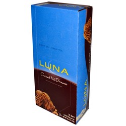 Luna Bars Whole Nutrition Bar for Women, Caramel Nut Brownie - 15 pack