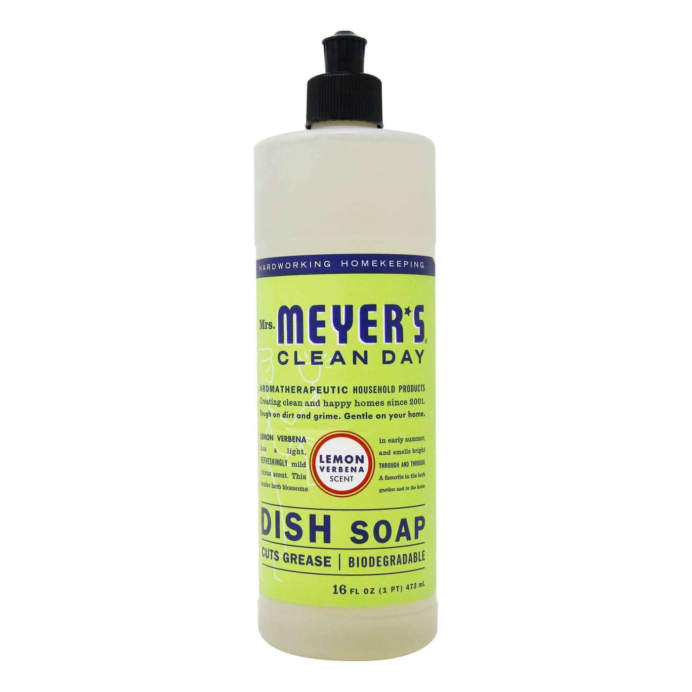 Mrs. Meyers Clean Day Dish Soap, Lemon Verbena - 16 fl oz (473 ml