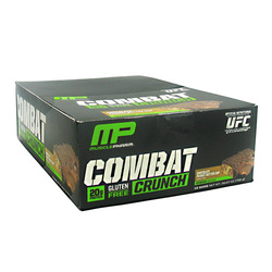 MusclePharm Combat Crunch Bars, Peanut Butter Cup - 12 pack