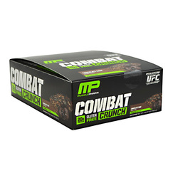 MusclePharm Combat Crunch Bars, Chocolate Cake - 12 pack