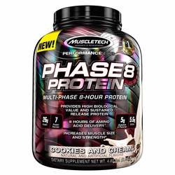 MuscleTech Phase 8, Cookies & Cream - 4.6 lbs
