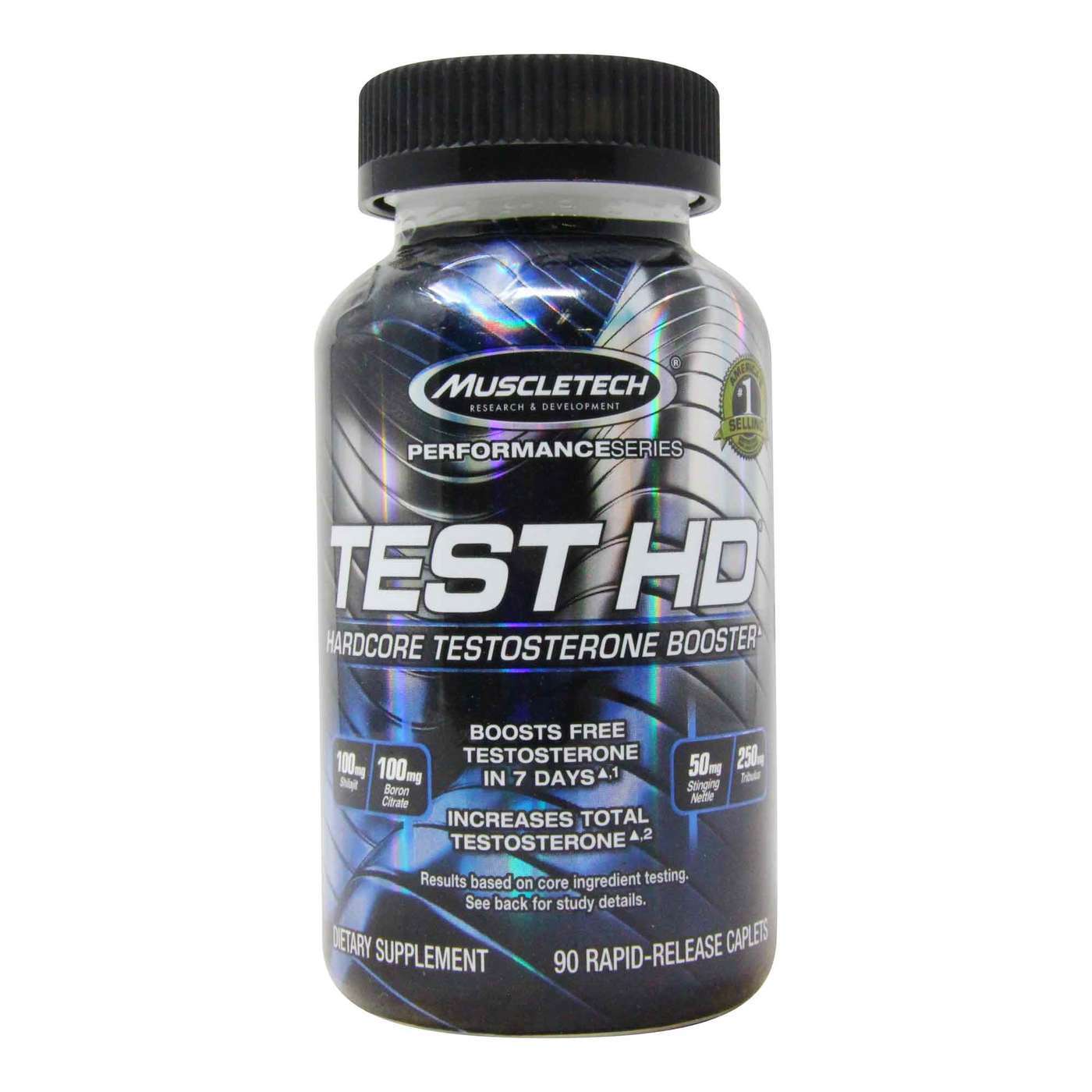 Muscletech Test HD Hardcore Natural Testosterone Booster 90 Rapid Release Caplet 