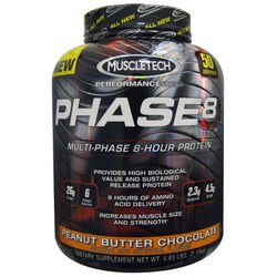 Muscletech Phase8, Peanut Butter Chocolate - 4.63 lbs