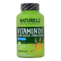 野生收获地衣的Naturelo Vitamin D3，2500 IU -180易于燕子胶囊
