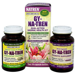 Natren Gy-Na-Tren Vaginal Health Solution Kit - Two 12-capsule Bottles