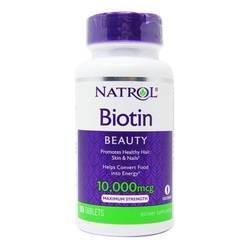 Natrol Biotin Beauty Maximum Strength 10,000 mcg - 100 Tablets