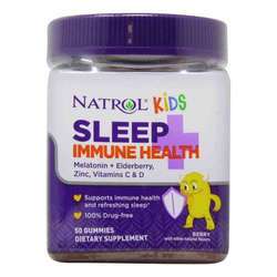 纳特罗尔儿童睡眠加免疫，浆果- 50软糖