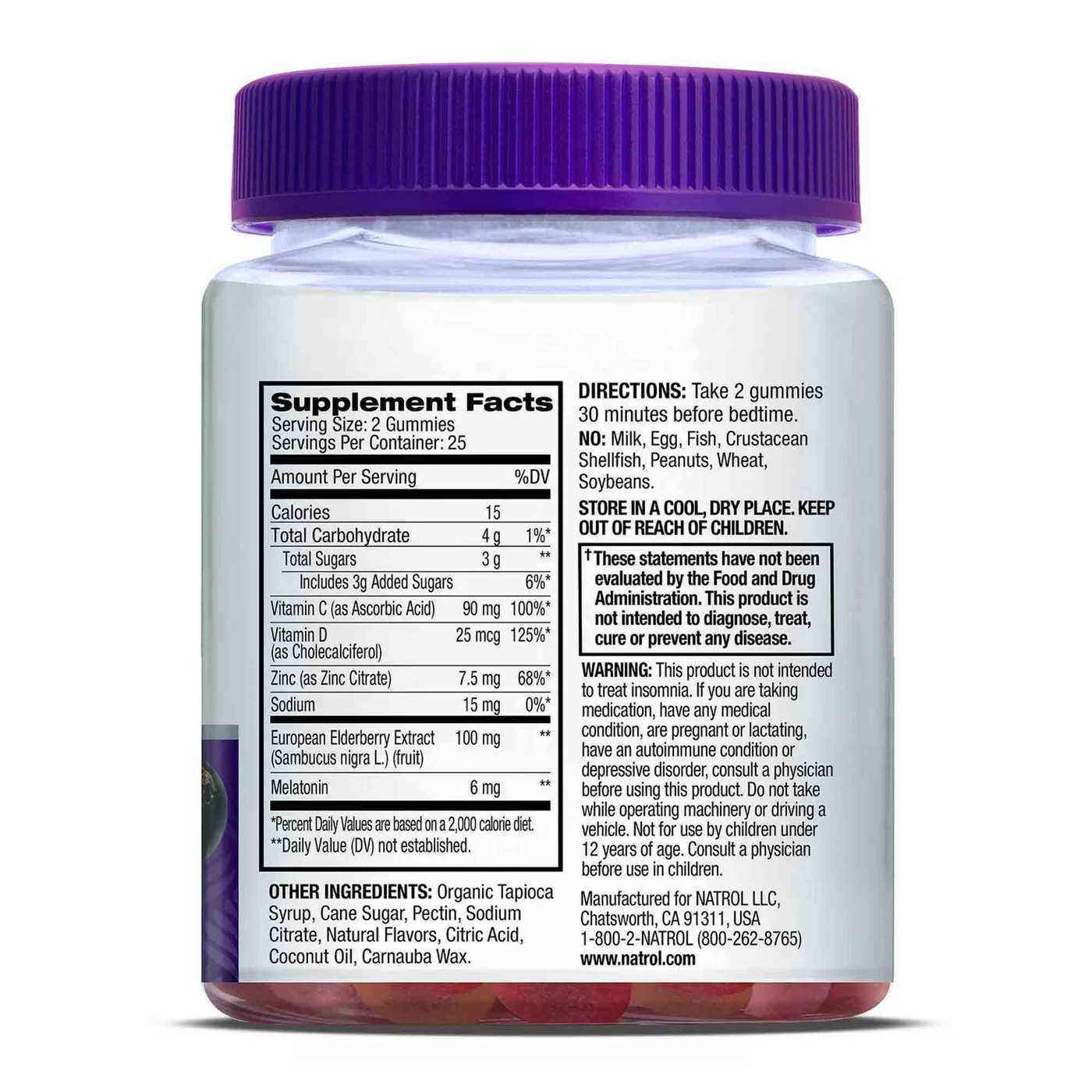 Natrol Sleep Plus Immune Health, Berry - 50 Gummies - eVitamins.com