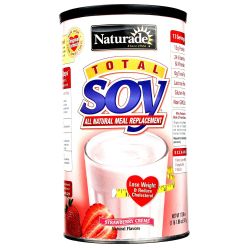 Naturade Total Soy All Natural Meal Replacement, Strawberry Creme - 17.88 oz