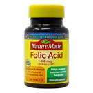 Folic Acid 400 mcg 250 Tablets Yeast Free by Nature Made