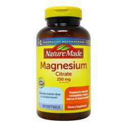 Nature Made Magnesium Citrate 250 mg - 180 Softgels