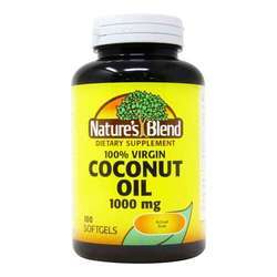 Nature's Blend 100% Virgin Coconut Oil 1000 mg - 100 Softgels