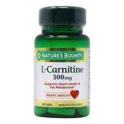Nature's Bounty L-Carnitine - 500 mg - 30 Caplets