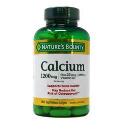 Nature's Bounty Liquid Filled Absorbable Calcium - 1,200 mg - 120 Softgels