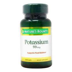 Nature's Bounty Potassium - 99 mg - 100 Caplets