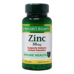 Nature's Bounty Zinc - 50 mg - 100 Caplets