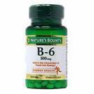 Vitamin B-6 100 mg - 100 Tablets Yeast Free by Nature's Bounty