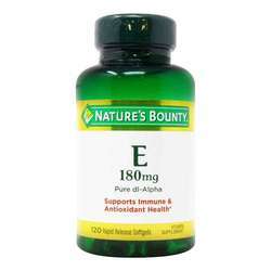 Nature's Bounty Vitamin E - Pure dl-Alpha - 120 Rapid Release Softgels