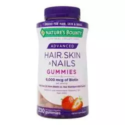 Nature’s Bounty Advanced Hair, Skin Nails Gummies - 230个Gummies