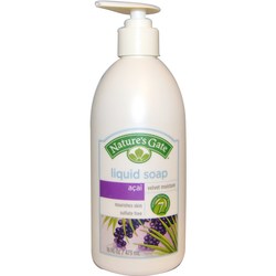 自然之门丝绒保湿液体肥皂，巴西莓- 16液盎司