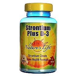 Nature's Life Strontium Plus D-3 - 400 IU - 60 Tablets