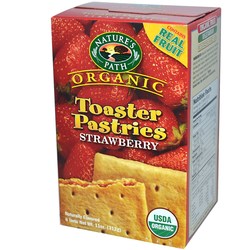 Natures Path Unfrosted Toaster Pastries (3 Pack), Berry Strawberry - 3 - 6 Pastry Boxes
