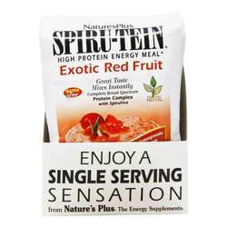 Nature's Plus Spiru-Tein, Exotic Red Fruit - 8 Packets
