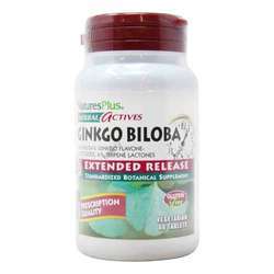 Nature's Plus Ginkgo Biloba, Extended Release - 120 mg - 60 Tablets