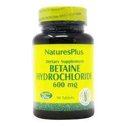 Nature's Plus Betaine Hydrochloride 600 mg - 90 Tablets