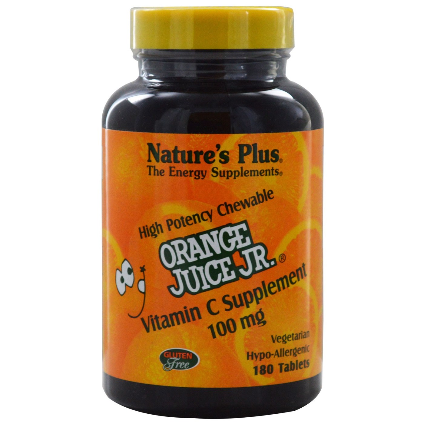 Nature's Plus Orange Juice Jr - 100 mg - 180 Chews - eVitamins.com