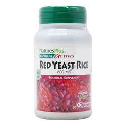 Nature's Plus Red Yeast Rice - 600 mg - 60 Vegetarian Capsules