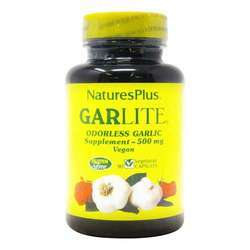 Nature's Plus Garlite Garlic, Odor-Less - 500 mg - 90 Vegetarian Capsules