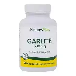 天然加Garlite大蒜，无味- 500毫克- 90素食胶囊