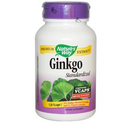 Nature's Way Ginkgo Standardized - 60 mg - 120 Capsules